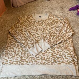 Aerie Cheetah print sweatshirt